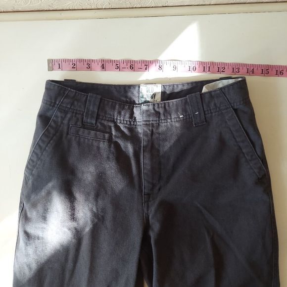 Old Navy girl's grey chino pants 14 - Picture 6 of 8